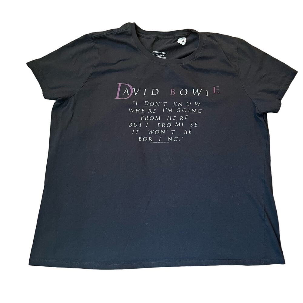 David Bowie Women’s 2XL I Don’t Know Graphic T-shirt